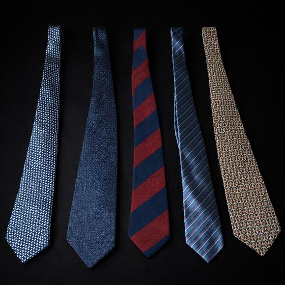 Designer Lot Other - Luxury Designer High End Silk Tie Bundle Nina Ricci Chloe YSL Giorgio Armani